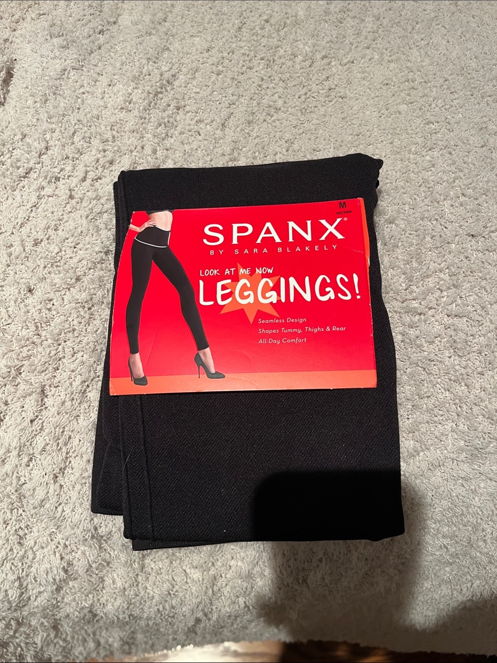 SPANX Black Look At Me Now Leggings - Sleek High-Rise